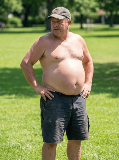 Body visualization example: Original photo