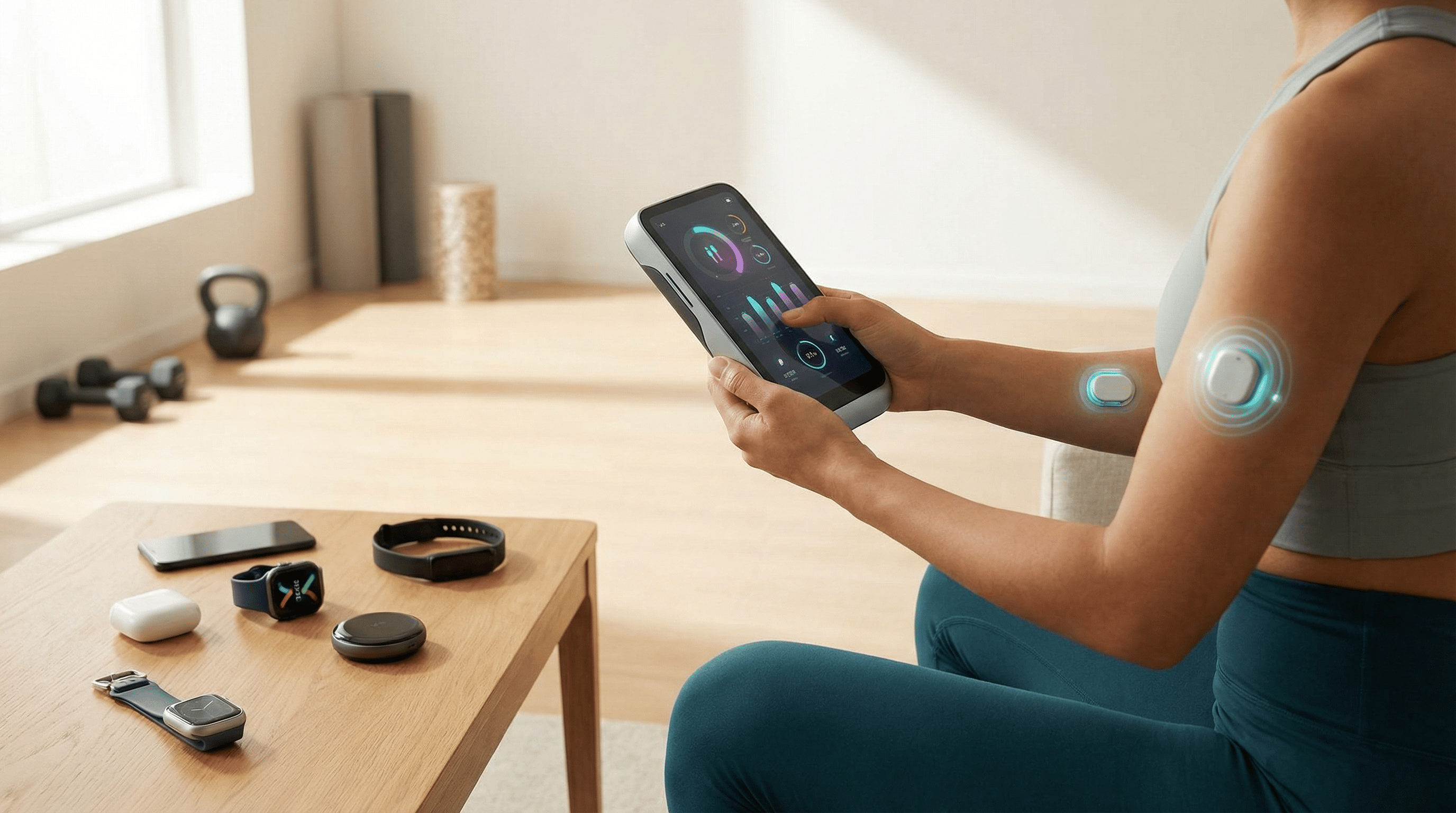 AI body fat estimation example showing photo input and estimated body fat percentage