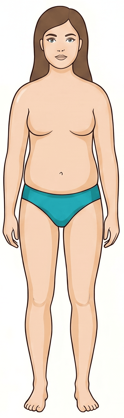 Oval (Apple) body type example